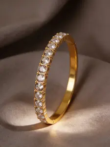 Adjustable Stainless Steel Zircon Bracelet, Bohemian Style, Punk European Design, Perfect Gift for Women, Daily Wear, Commute Friendly