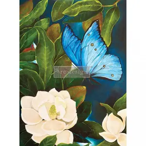 Redesign With Prima A1 Decoupage Rice Paper (Mulberry Tissue Paper) – Sapphire Angel 23.4″X33.1″ 655350655846
