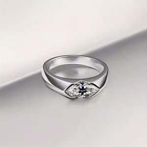 【#M223】 (Marlene) 925 Sterling Silver Synthetic Moissanite rings