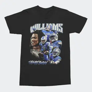 Jameson Williams Shirts, Vintage #9 Wide Receiver Homage Detroit Classic Football Graphic Washed Tee, Bootleg Unisex Sport Gift for Him, Gift for Her, Gift for Mom, Gift for Dad