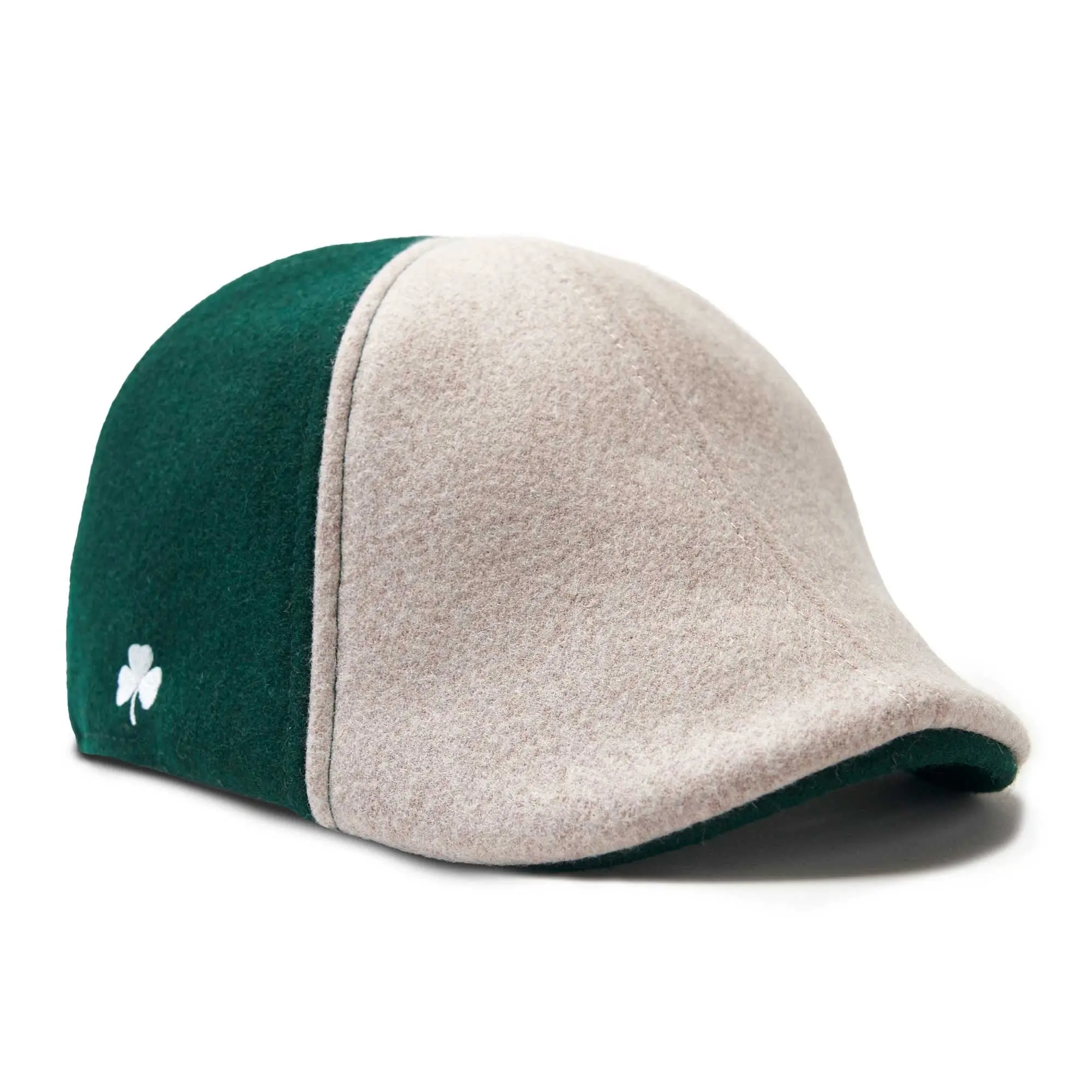 The Irish Micky Ward Boston Scally Cap - Pine Green & Oatmeal