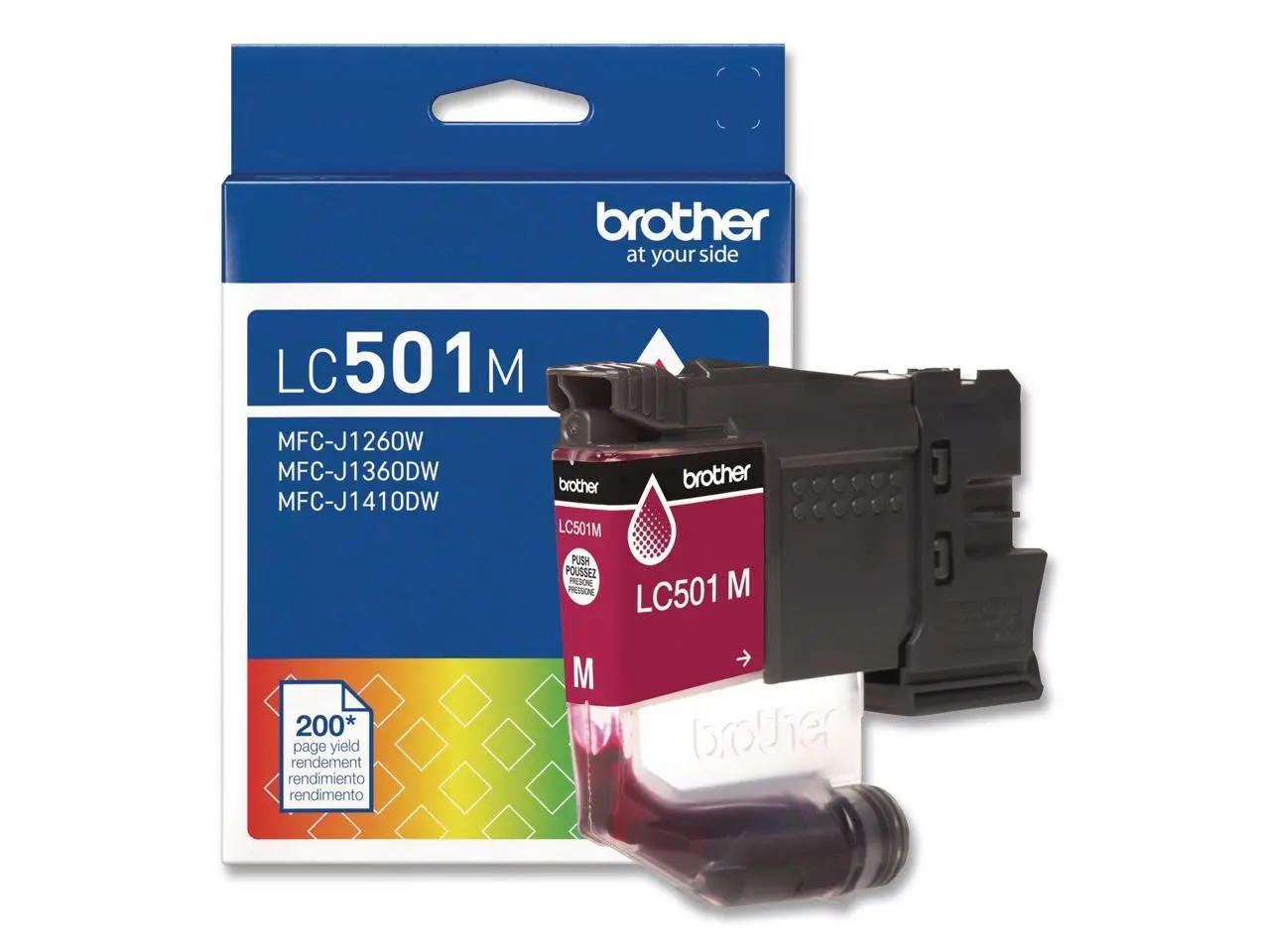 Brother Genuine LC501M Standard Yield Magenta Ink Cartridge