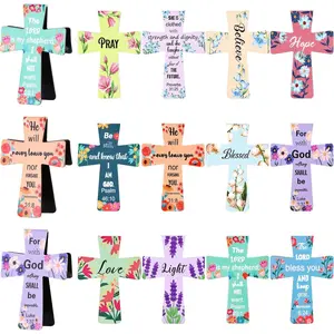 Bookmarks with  Verses, 48 count Christian Bookmarks Bulk Set - Inspirational Religious  Bookmarks for  Study, Church, Easter & Mother's Day Gifts