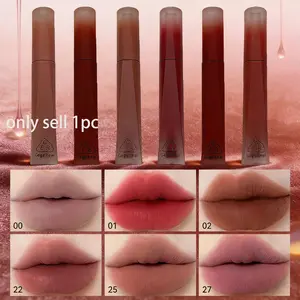 Matte Lipstick High Pigment Velvet Finish, Minimalist Design for Bold & Nude Looks, Multi-Scene Colors for Daily & Party Makeup, Intensely Pigmented