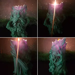 5" Forest Spirit Candle – Greenman of Root & Flame Decor Plant