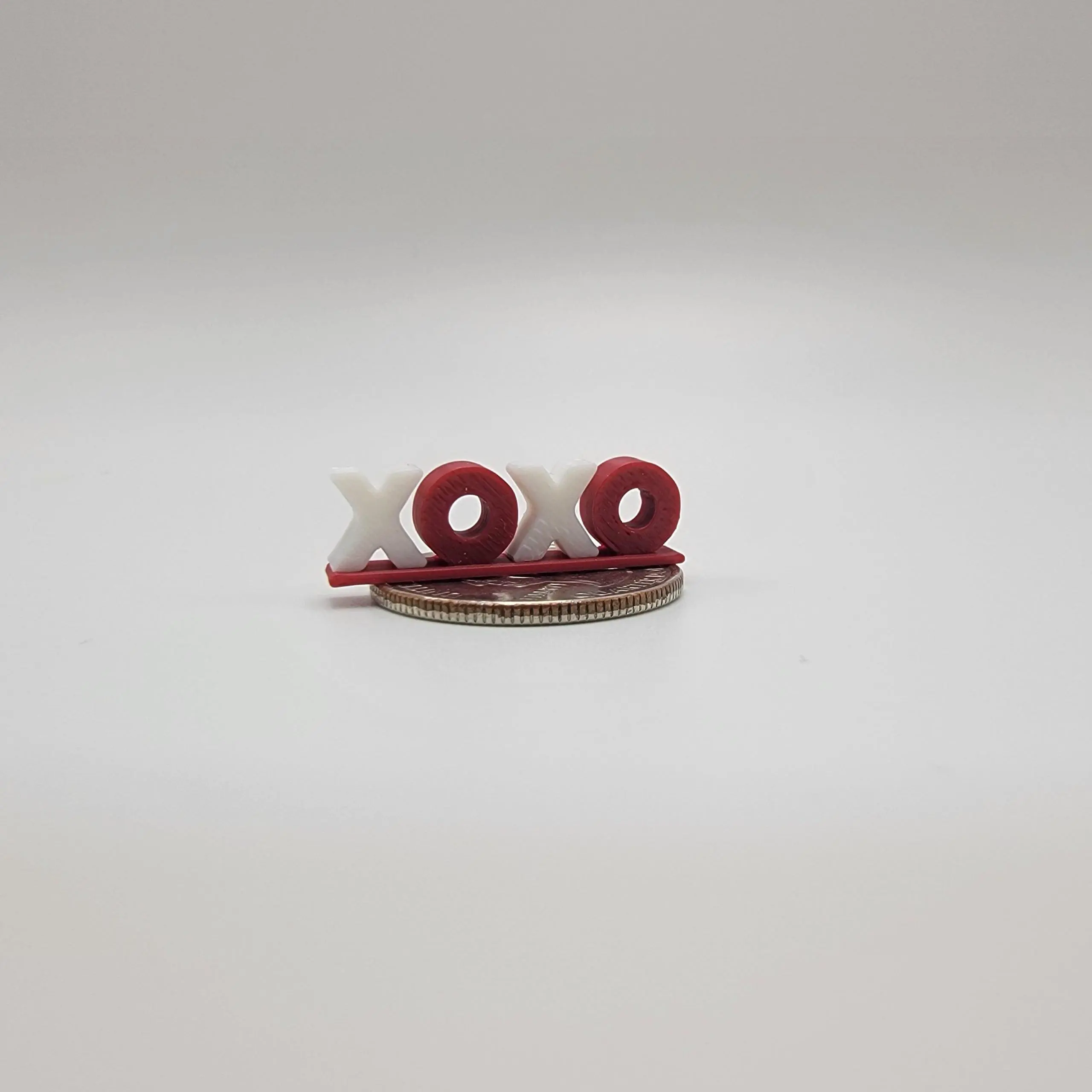 Mini Accessory - XOXO 3D Printed Decorative Piece Figurine, Mini Bookshelf, Book Counter Trinket