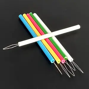 6pcs Essential Plastic Threader Tools For Sewing Machines Bead Embroidery And Crafts Convenient Helper For Seniors