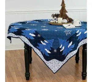 Snowflakes Quilted Table Topper by Valerie