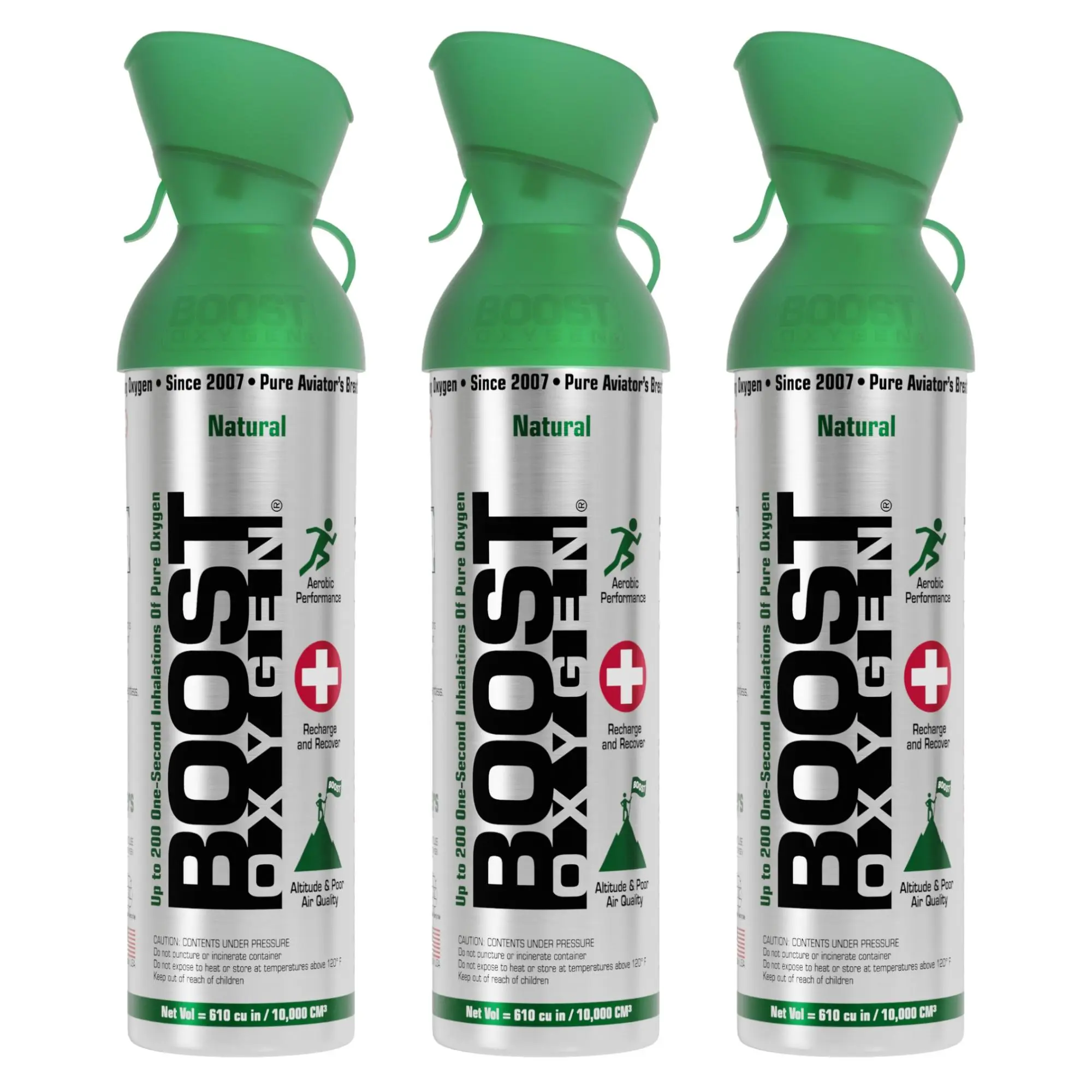 Boost Oxygen® Supplemental Oxygen | Discounted 3-Pack | Large Size | Natural or Aromas