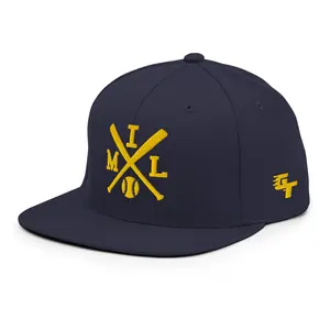 Milwaukee Baseball Bats Retro MIL Snapback Hat Baseball Cap