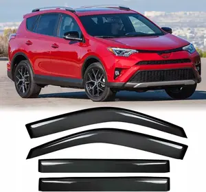 Dark Side Window Visor, Vehicle Car Exterior Accessory, Durable Car Protector WeatherShield Rain Deflector, Sunshade Cover for 2013-2018 RAV-4