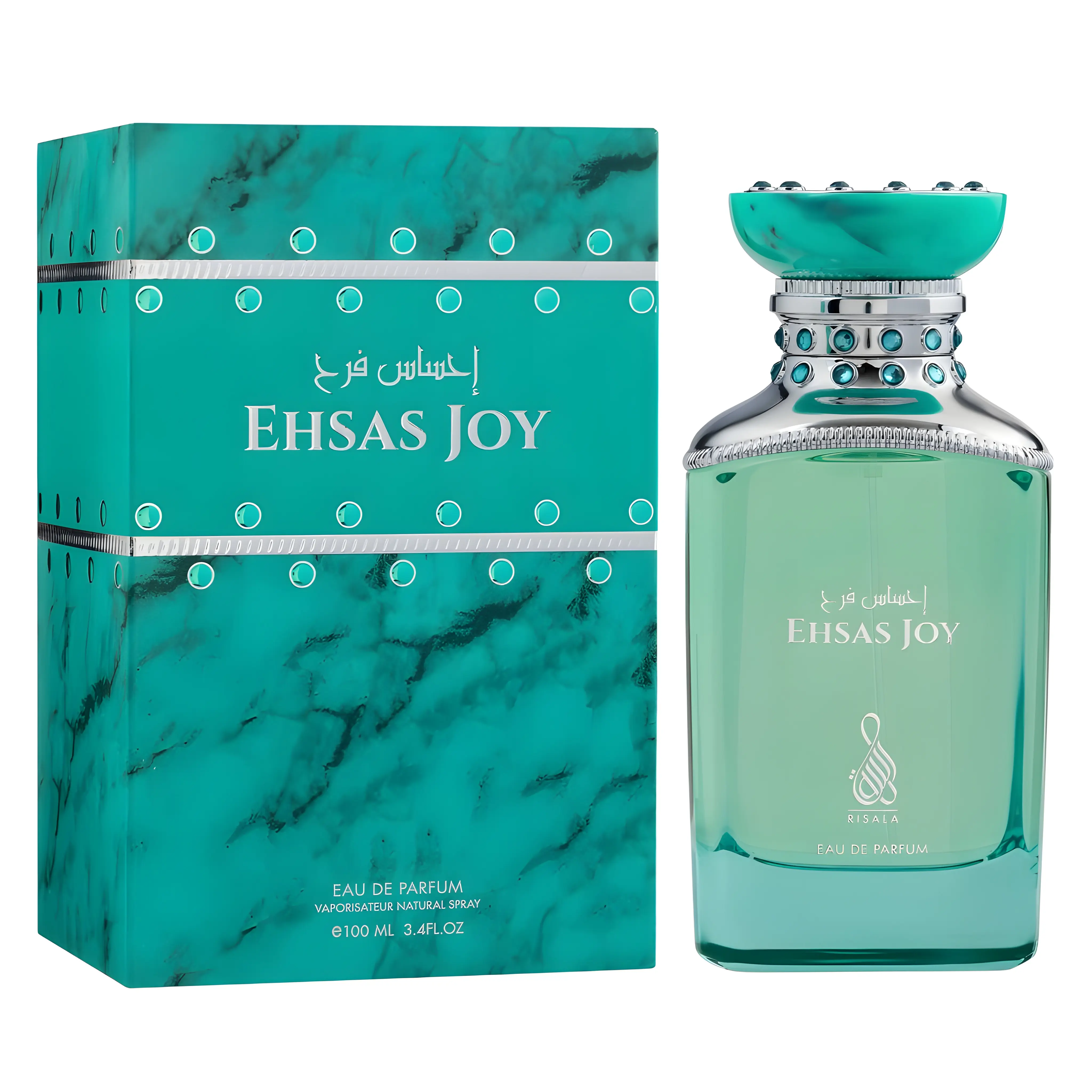 Risala Ehsas Joy for Men Eau de Parfum Spray, 3.4 Ounce