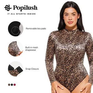 Popilush Womenswear Lace Body Suits Adjustable Spaghetti Strap Going Out Cute Tops Square Neck Sleeveless Tummy Control Bodysuit Concert Outfits Breathable Prints Hip Elastic