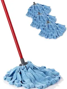 O-Cedar Microfiber Cloth Mop - Eco-Friendly Chemical-Free Cleaning Tool with Absorbent Strands & Detachable Head for Hard Floors - Household