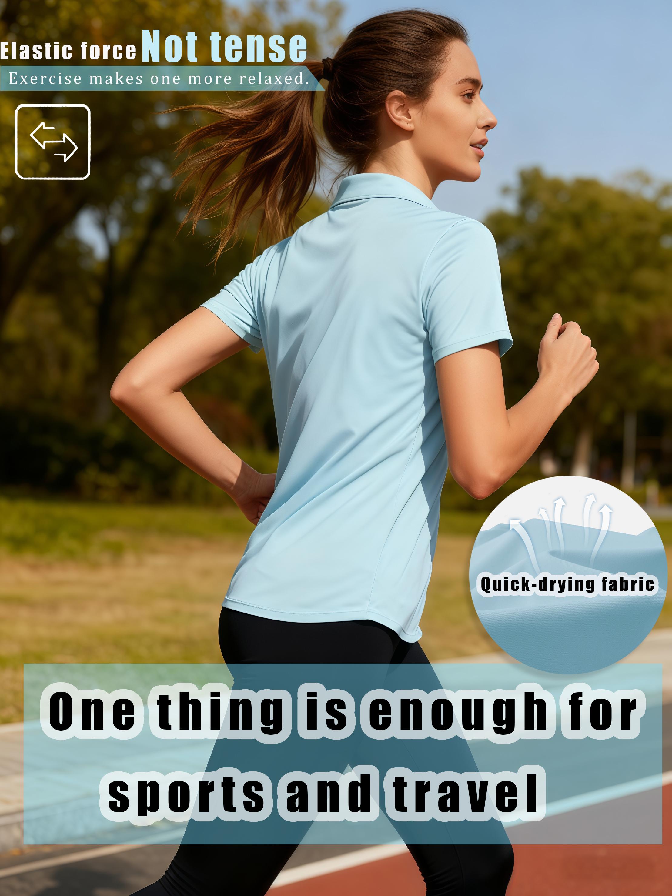 Women’s Polo Shirts 6 Pack – Breathable Quick Dry Short Sleeve Collared Tops, Lightweight Golf Tennis Activewear, Athleisure Summer Outfit Bundle, Perfect for Workout, Office & Daily Wear