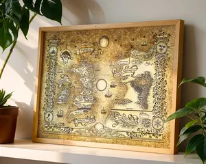 Acotar Map Poster, Inspired by Court of Thorns and Roses Map Canvas, Fantasy Map, Map of Prythian Print, Cartography Art, Book Series World | Rhysand | Velaris Chapter 34, Fantasy Book Art