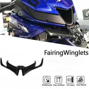 Motorcycle New Front Fairing Winglet Wing Cover Trim for YAMAHA R15 V3 2017 2018 2019 2020 2021 Shark Fin Beak Moto Accessories
