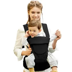 Baby Carrier Newborn to Toddler,Baby Carrier with Hip Seat,12 in 1 Baby Holder Carrier with Adjustable Waist Belt,Safety-Certified Baby Hip Carrier with Foldable Neck Support Pod,Ergonomic-Grey
