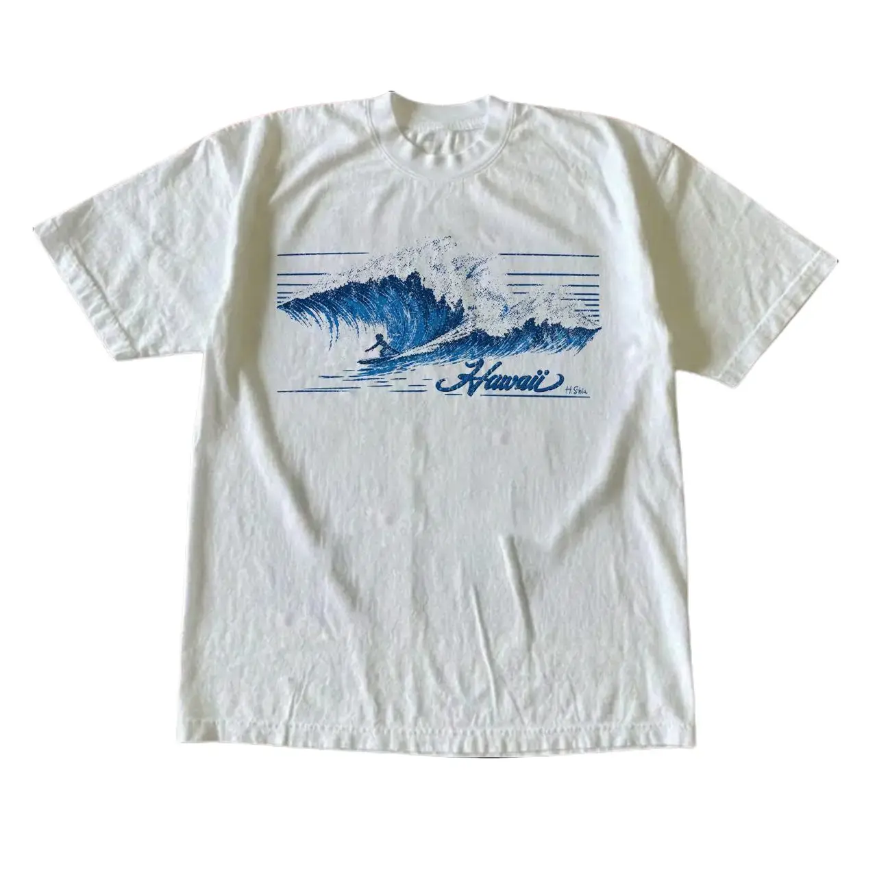 The Hawaii Ocean Wave Beach Surf Shirt, Gift For Woman, Gift For Men, Womenswear Top Underwear Streetwear, Trending Shirt