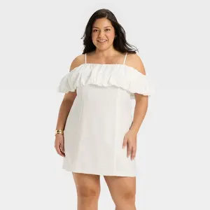 Women's Ruffle Mini A-Line Dress - A New Day