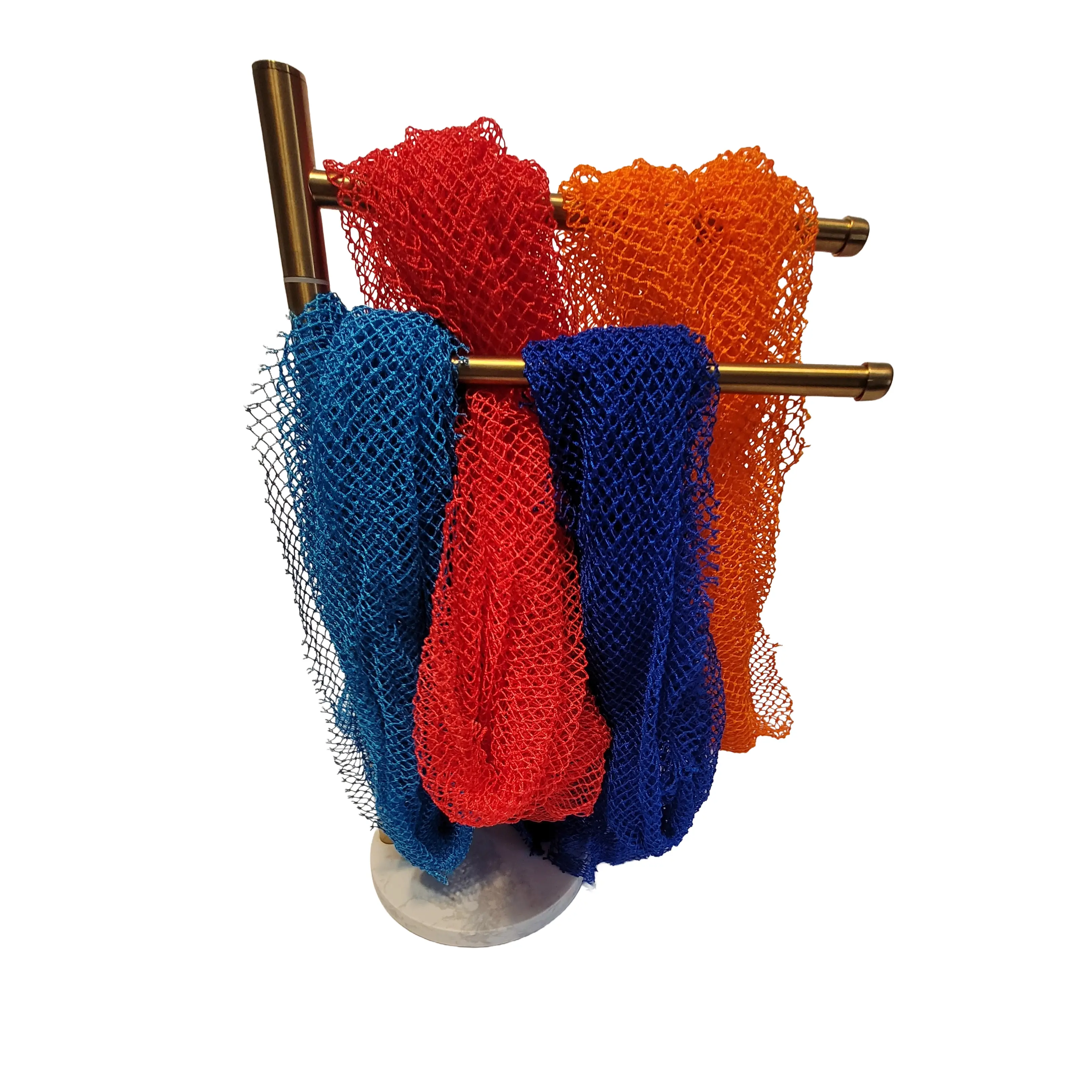 African Exfoliating Bath Net Sapo Sponge, Extra Long 4 ft Deep Cleansing Body Scrubber, Shower Accessory for Smooth Skin, Accessories, 4 Feet