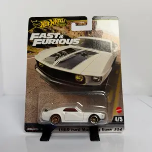 Hot Wheels Premium 1969 Ford Mustang Boss 302 White Fast & Furious