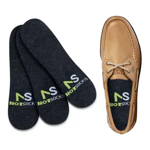 Sockless Insole Covers for Flats – No Show Shoe Liners Refills Without Insoles| NotSocks™ (3-Pack)