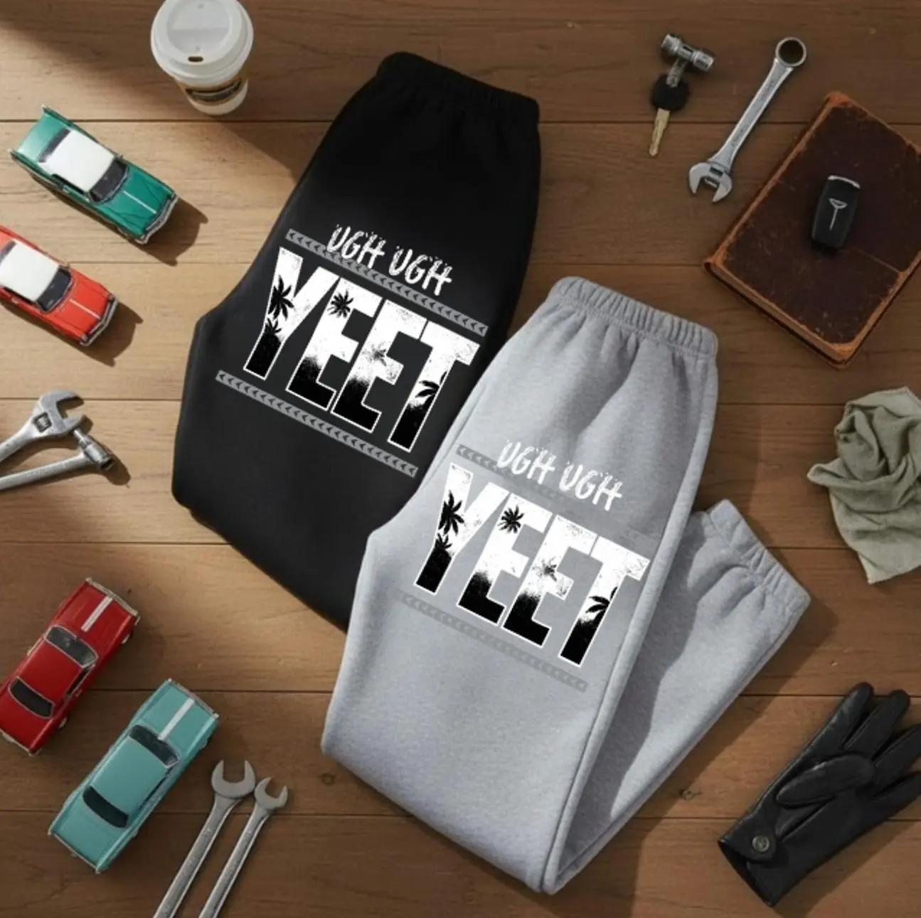 Black Jey Uso Four Letters Sweatpants, One Word Sweatpants, WWE Sweatpants, Trendy Top Sweatpants, Unisex Cotton Graphic Casual Sweatpants, Gift For Fan, Perfect Gift for Him & Her, Best Gift SS 444YO