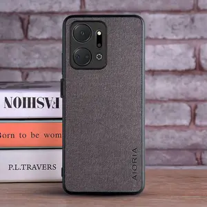 AIORIA Solid Color Phone Case, Fashionable Phone Protector Cover, Phone Accessories Compatible with Honor X7A, Shockproof