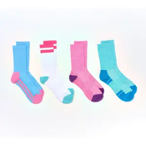 QVC 4-Pack Athletic Demi-Crew Sports Socks