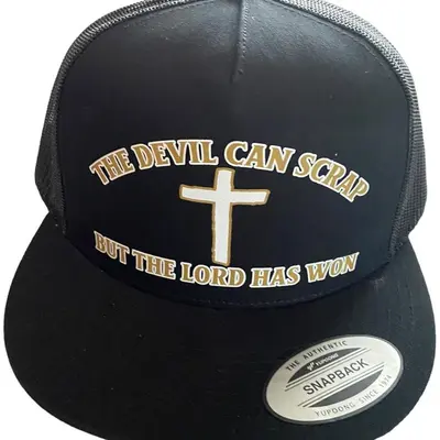 The Devil Can Scrap The Lord Has Won Hat - TikTok Shop display picture 1