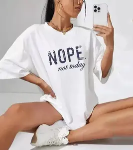 NopE. Not Today T-shirt Top Womenswear Streetwear Casual Tshirt