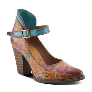 L'Artiste by Spring Step Leather Mary Janes - Foxglove