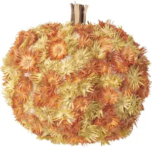 New Seasons Flower Pumpkin Table Centerpiece