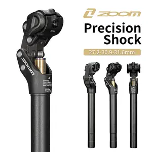 Zoom Bicycle Shock Absorbing Seat Post, 27.2/30.9/31.6mm Mountain Bike Xc Off-Road Shock Absorption, Durable Cycling Accessories