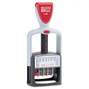 Consolidated Stamp  2000 PLUS Two-Color Word Dater- Received- Self-Inking