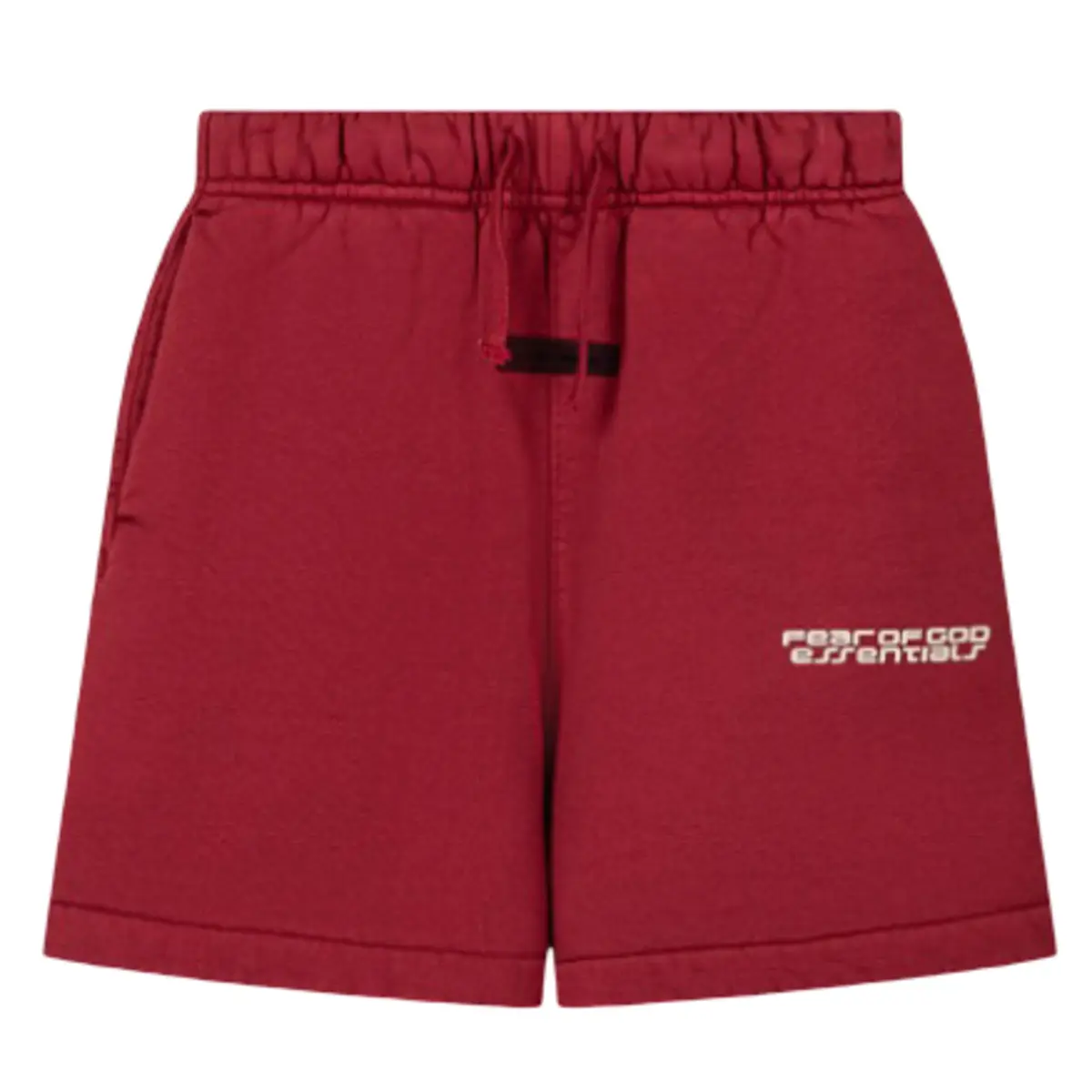 Fear of God Essentials Kids Heavy Fleece Classic Sweatshort Crimson Kid's Fashion Pants New