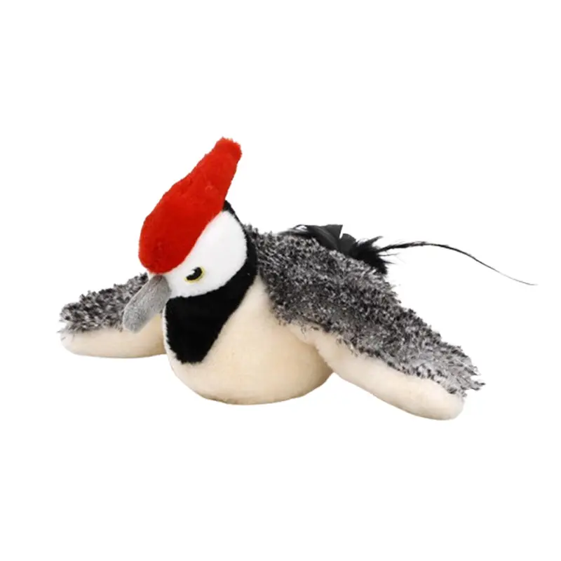 Chirping Flapping Bird Cat Toy | Touch-Activated Plush for Indoor Cats