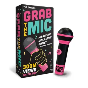 Karaoke Board Game Interactive Singing Game with Lyrics Cards Family Party Game for Kids Teens Ages 4 to 14