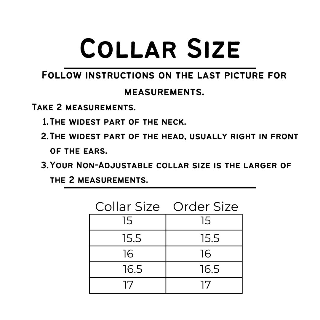 BFF Pet Collar Black and White. Customize with your pets name!