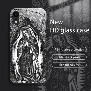 Suitable for [iPhone Xr] New high-end simple environmentally friendly glass mobile phone case New business simple explosion-proof glass mobile phone case Affordable environmentally friendly anti-fall and anti-fingerprint 995