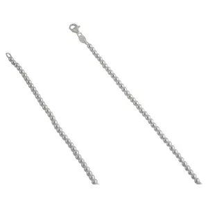 Sterling Silver Loose Hollow Bead Ball 3mm Necklace Chain Italian Italy