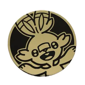 Jumbo Scorbunny Coin - Plastic Gold Coin with Bunny Design and Decorative Features