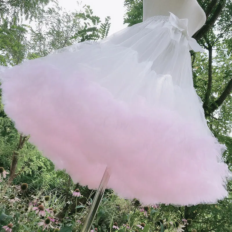 Boneless Soft Cotton Tulle Underskirt Petticoat