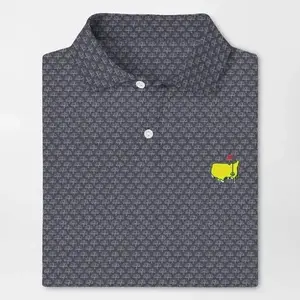 Masters Golf Polo Shirt with USA Map Pattern AOP Performance Sizes S-5XL