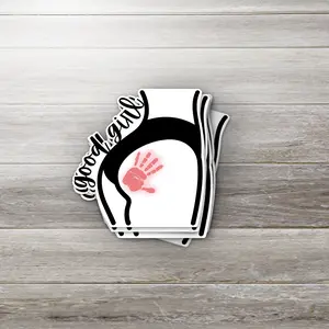 Good Girl Vinyl Sticker, Booty Slap Vinyl Sticker, Funny Adult Humor Sticker, Flirty Laptop Sticker, Cheeky Water Bottle Sticker