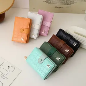 Retro Women's Wallet Fashion Macaron Color Crocodile Pattern Multi-card Zipper Vertical Change Bag for Daily Use, stylish wallet, Christmas Gift, Valentine's Day Gift, Ideal Gift