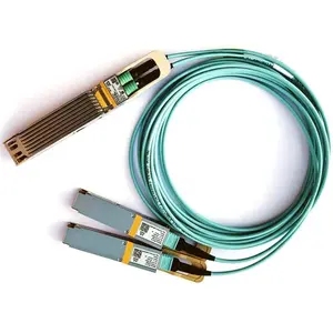 NVIDIA Mellanox MFA7U10-H015 400Gb/s OSFP to 2x200Gb/s QSFP56 HDR Active Optical Splitter Cable, 15m