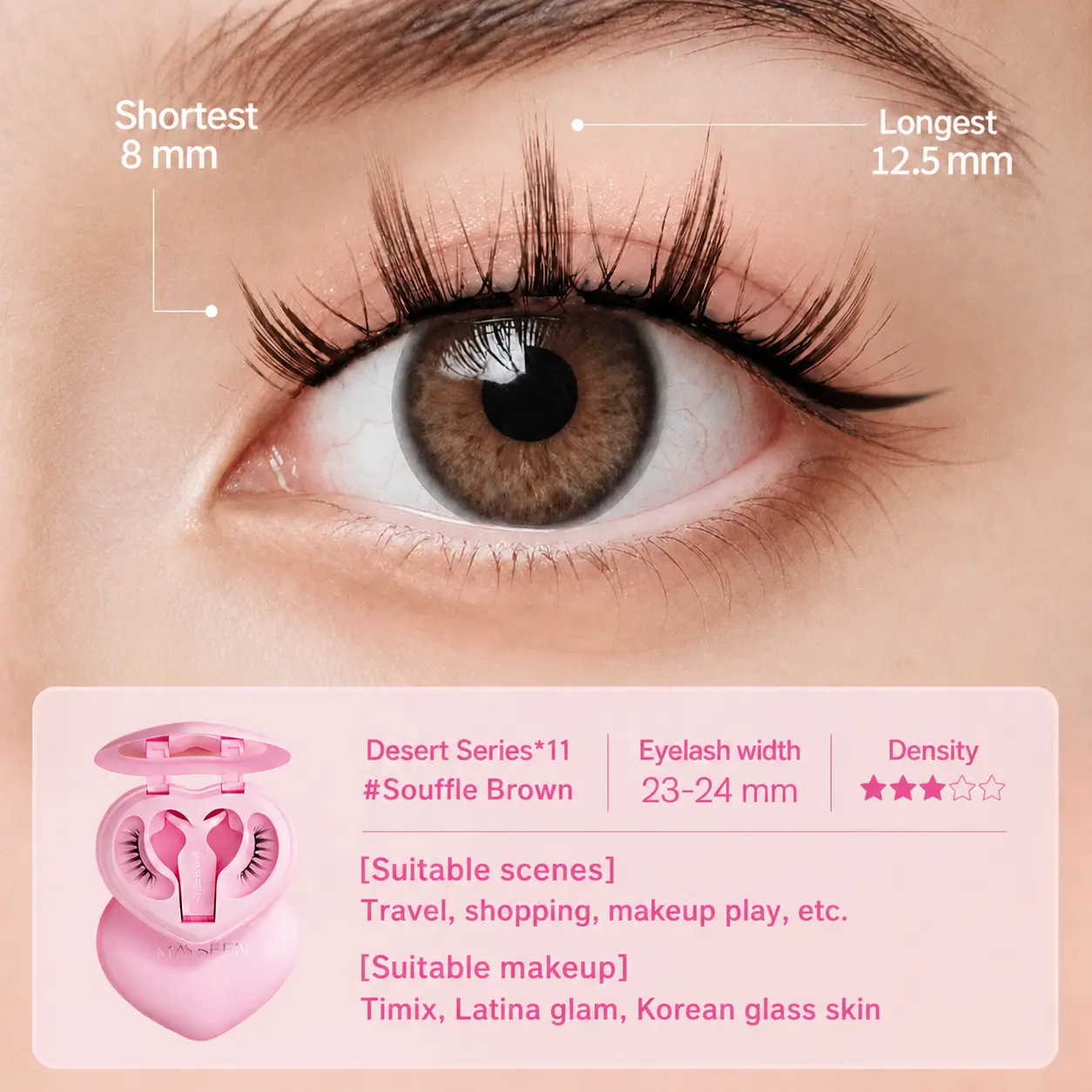 Soft Magnetic False Eyelashes Set - Glue-Free, Reusable & Vegan