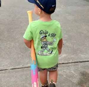 Grip It & Rip It  Short Sleeve Youth Shirt, Trending Baseball Shirt, Southern Hyde Clothing, Casual Cotton Tee, Birthday gift